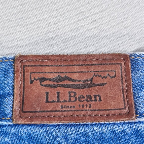 L.L.Bean Double L® Jeans, Relaxed Fit, Flannel-Lined men's size 36X29 denim blue - Picture 7 of 12